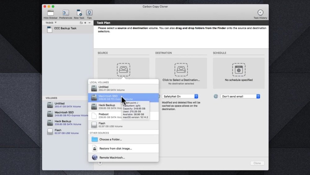 Carbon Copy Cloner 截图 2
