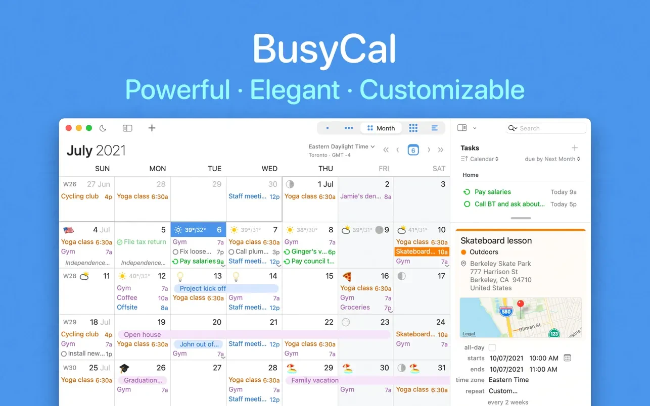 BusyCal 截图 1