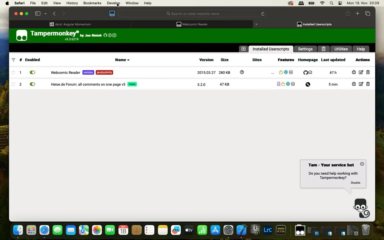 Tampermonkey for Safari 截图 3