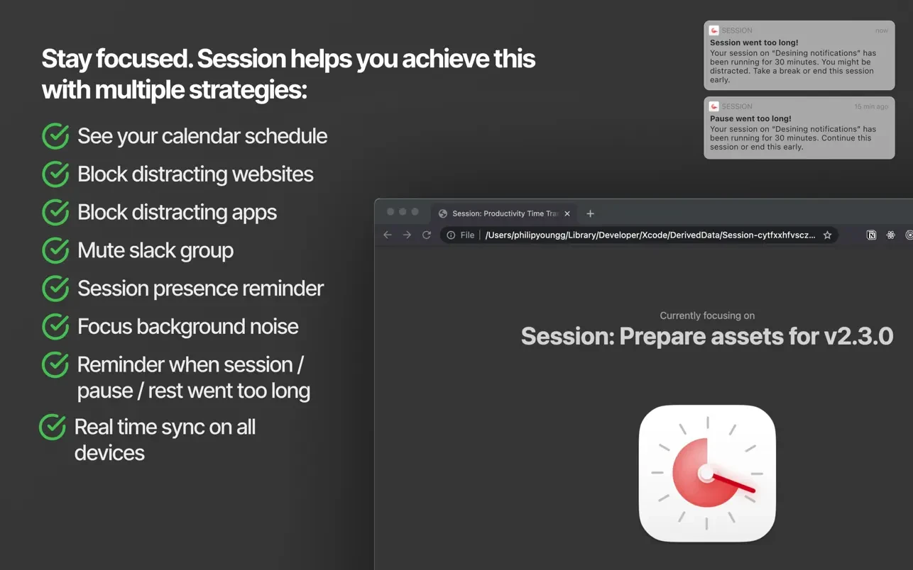 Session Pomodoro Focus Timer 截图 3