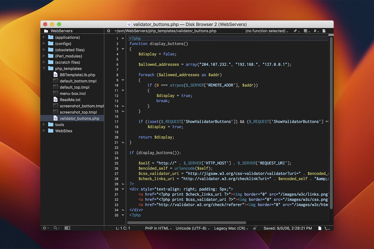 BBEdit 截图 1