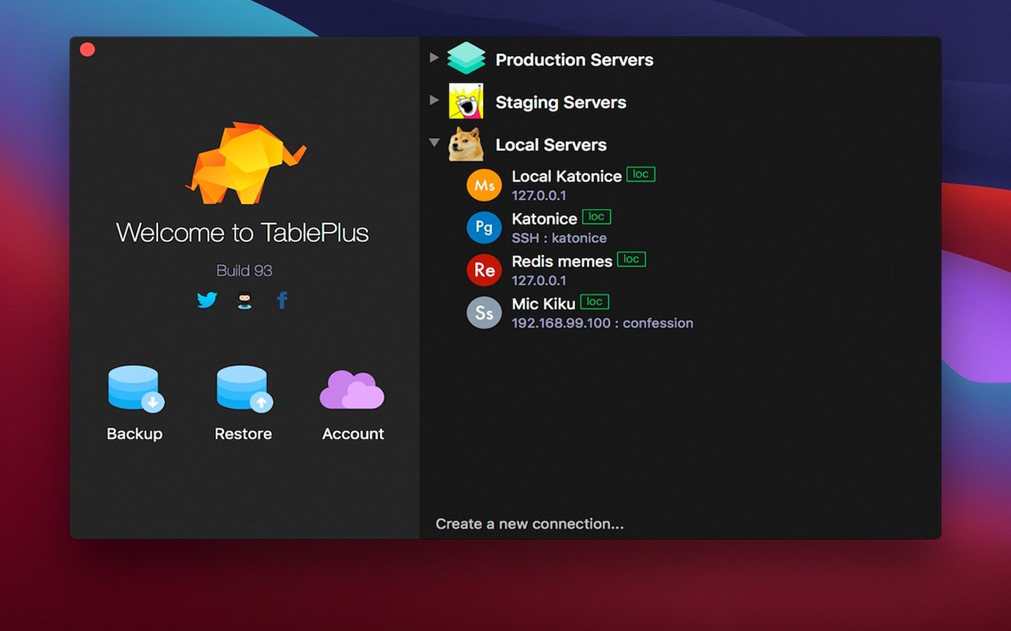 TablePlus 截图 2