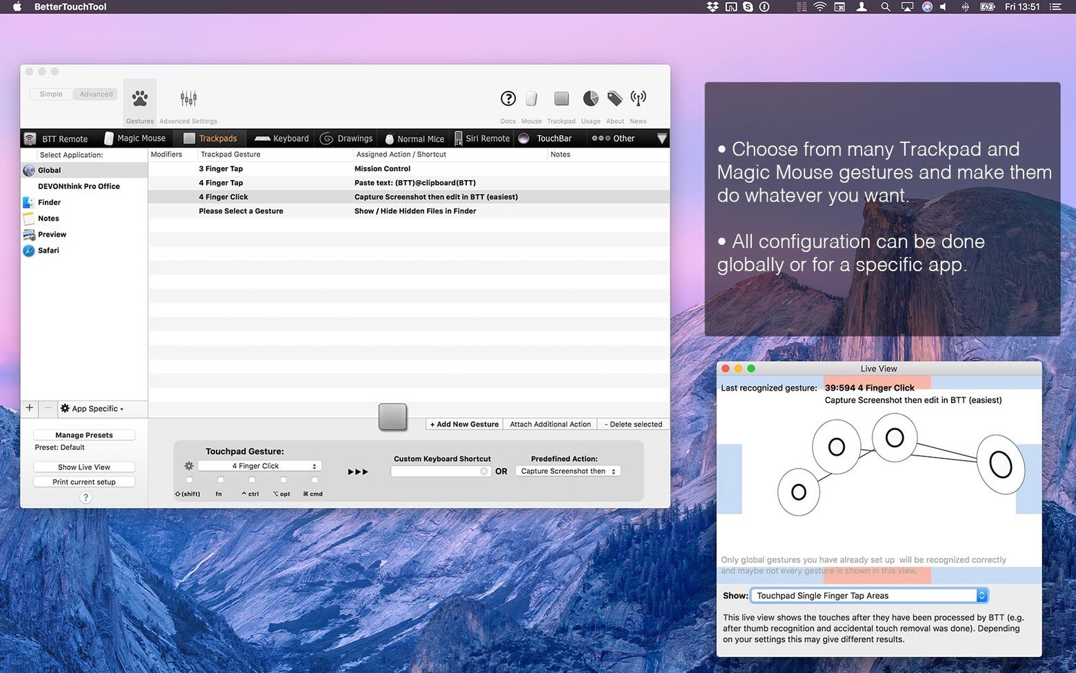 BetterTouchTool 截图 1