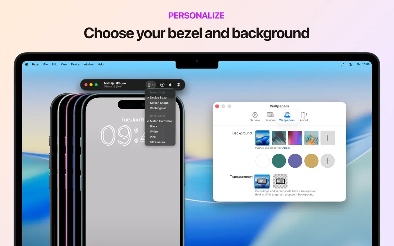 Bezel • Phone Mirror 截图 7