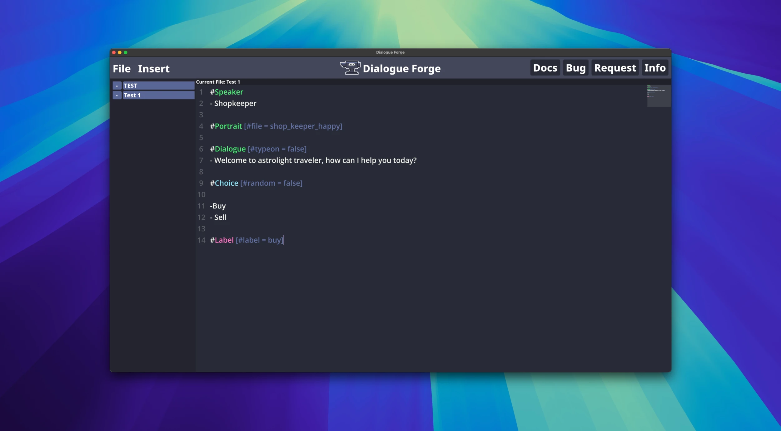Dialogue Forge 截图 1