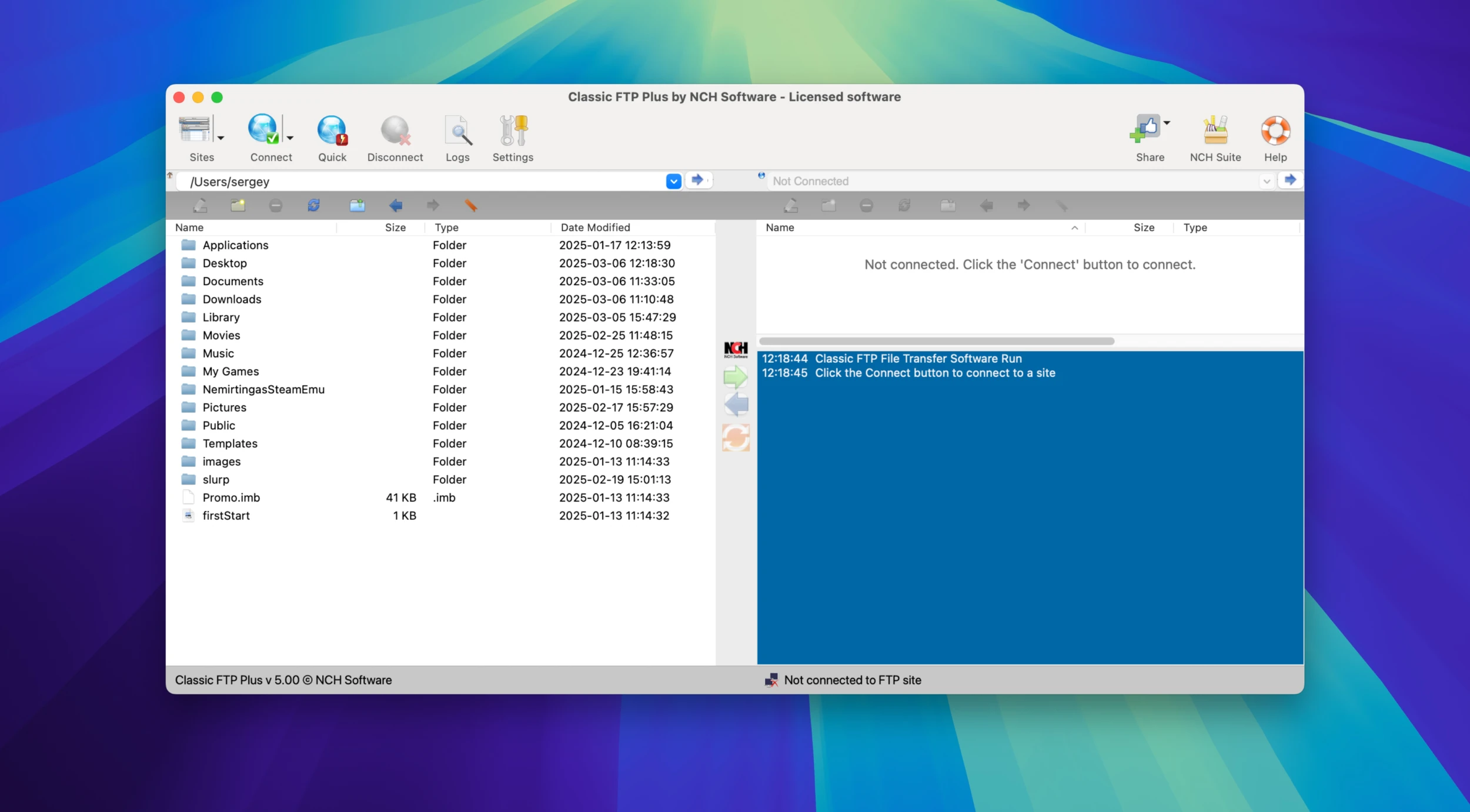 Classic FTP Software 截图 1