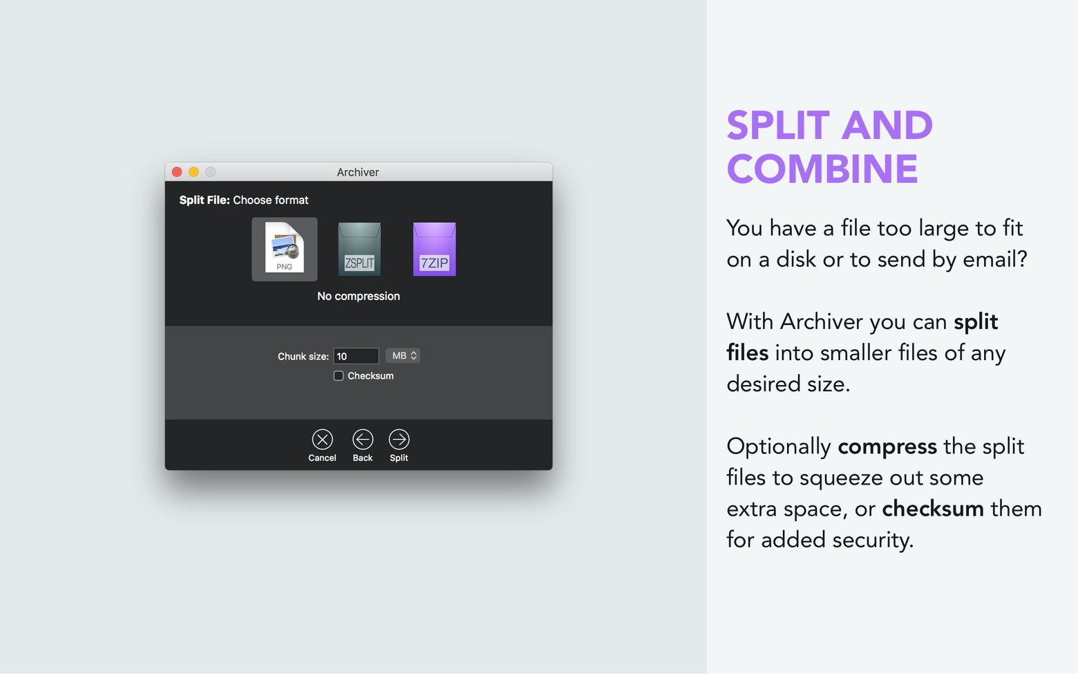 Archiver（以前的 Rucksack） 截图 2