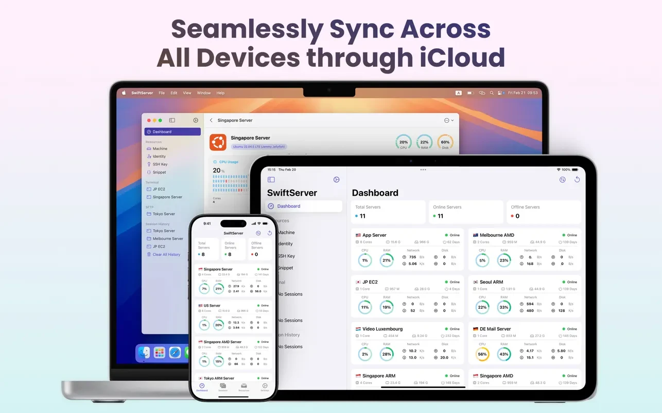 SwiftServer - Monitoring & SSH 截图 7