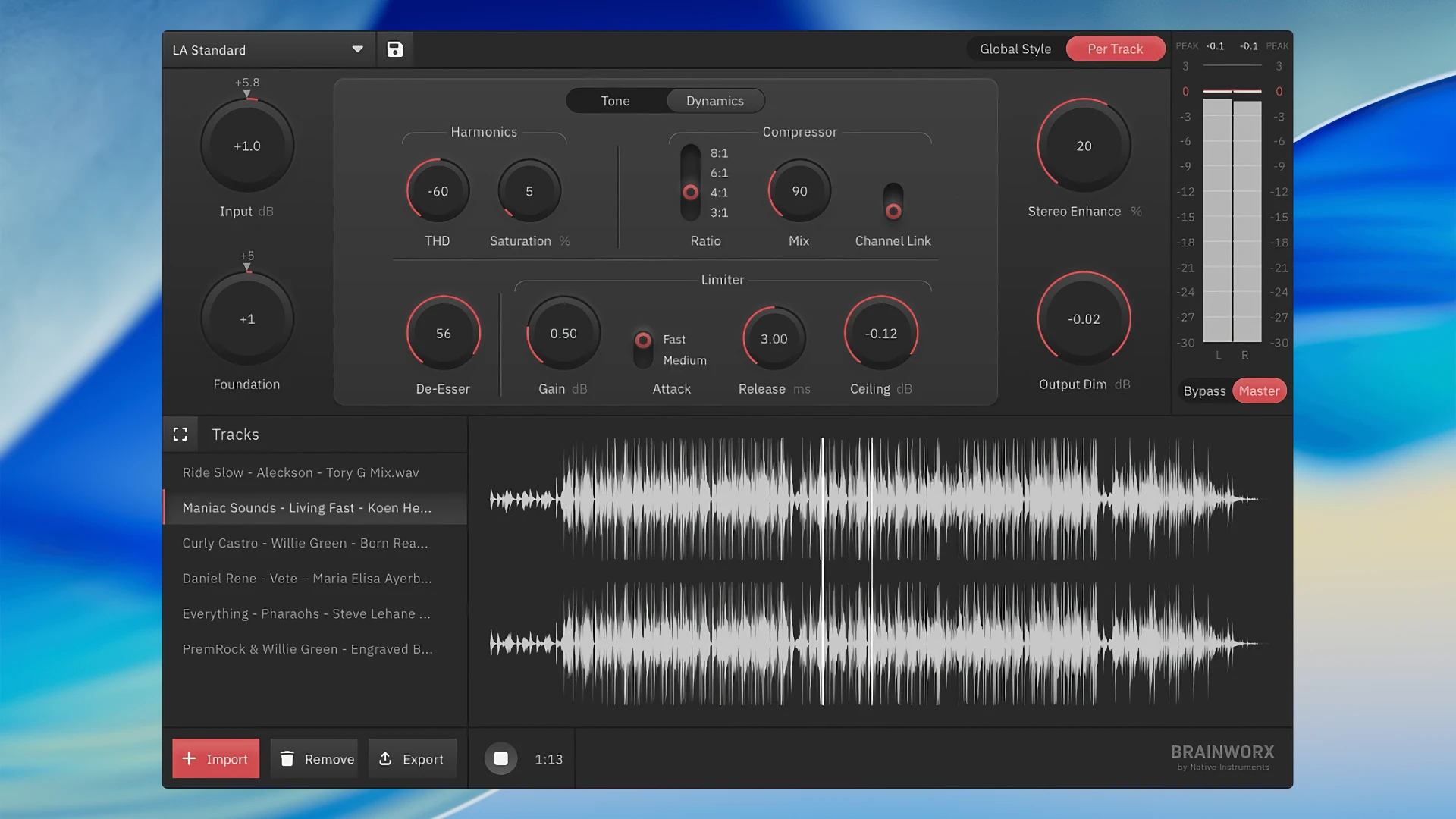 Plugin Alliance Brainworx bx_mastering studio 截图 1