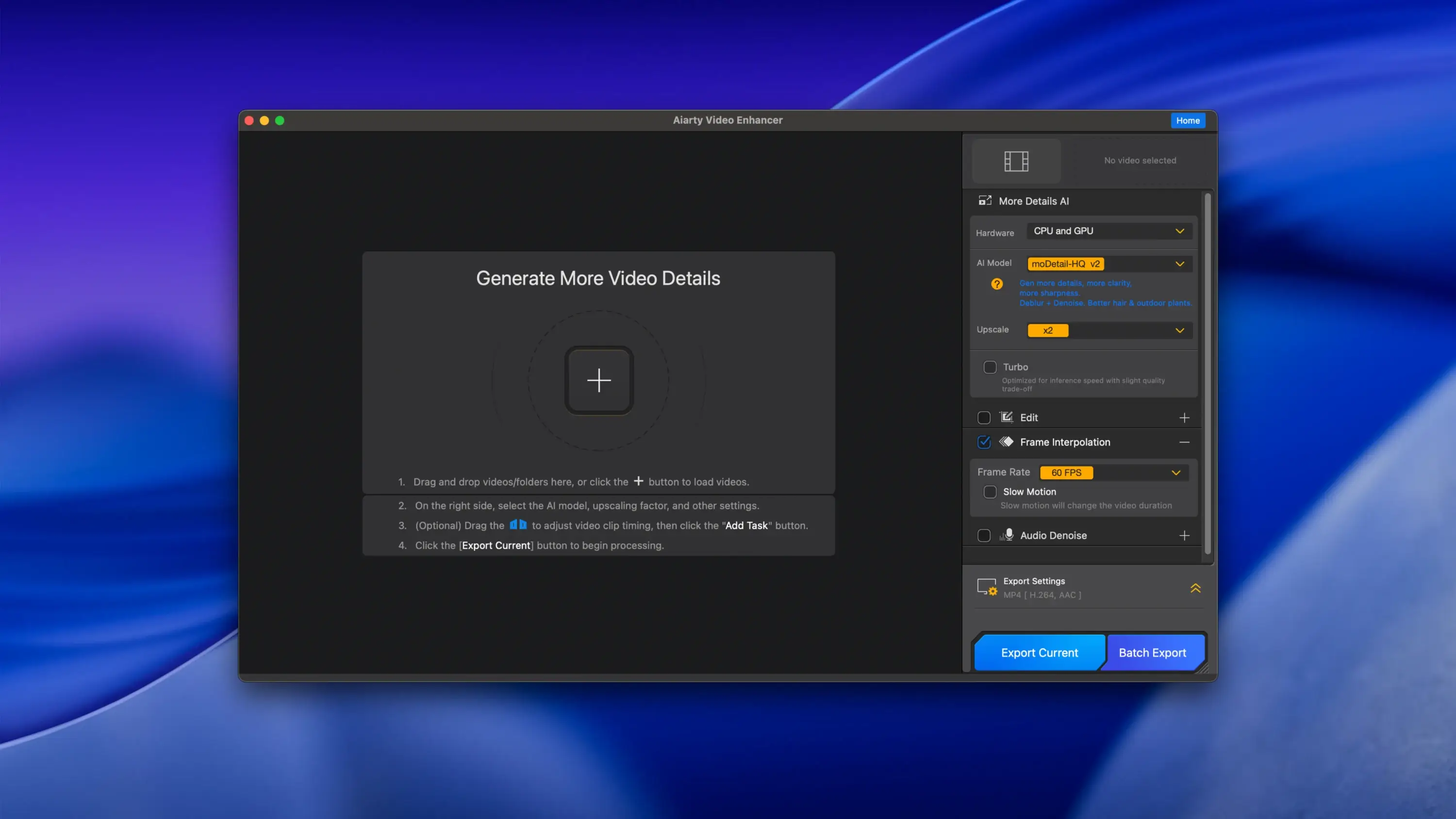Aiarty Video Enhancer 截图 1