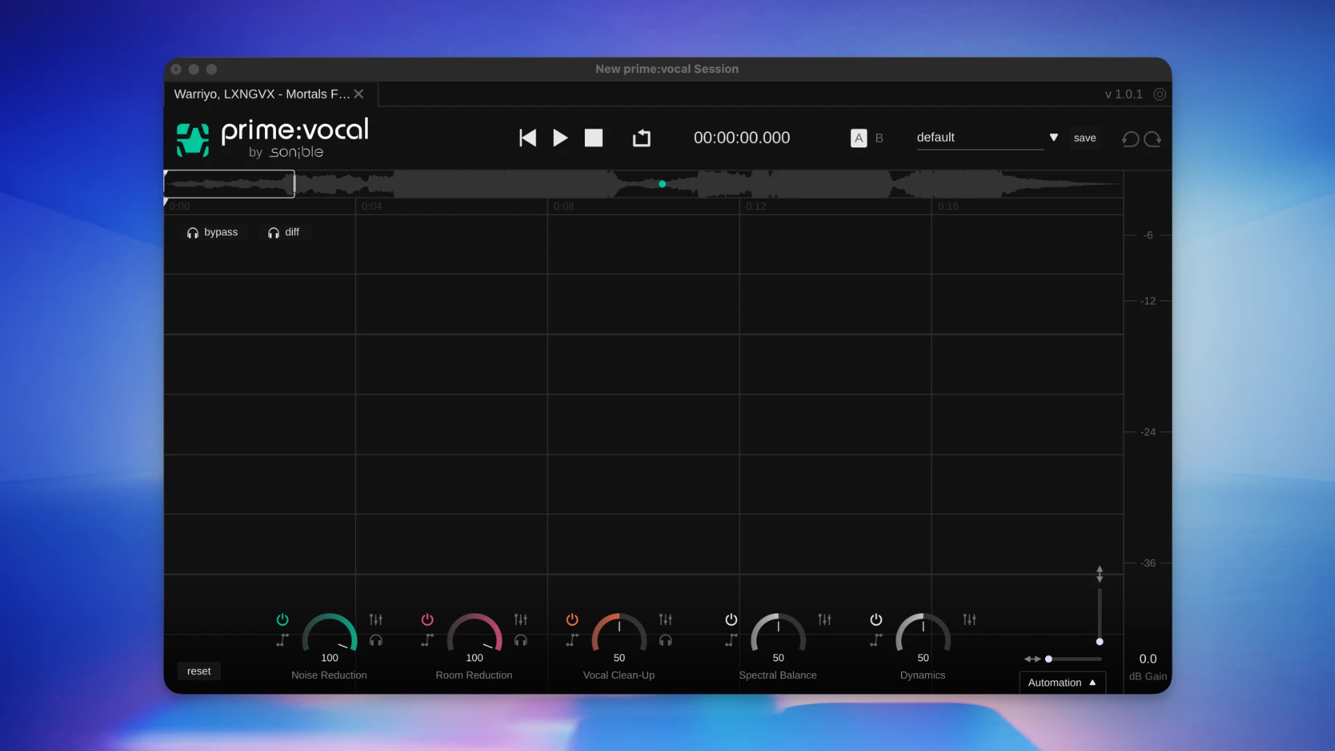 Sonible prime:vocal 截图 2