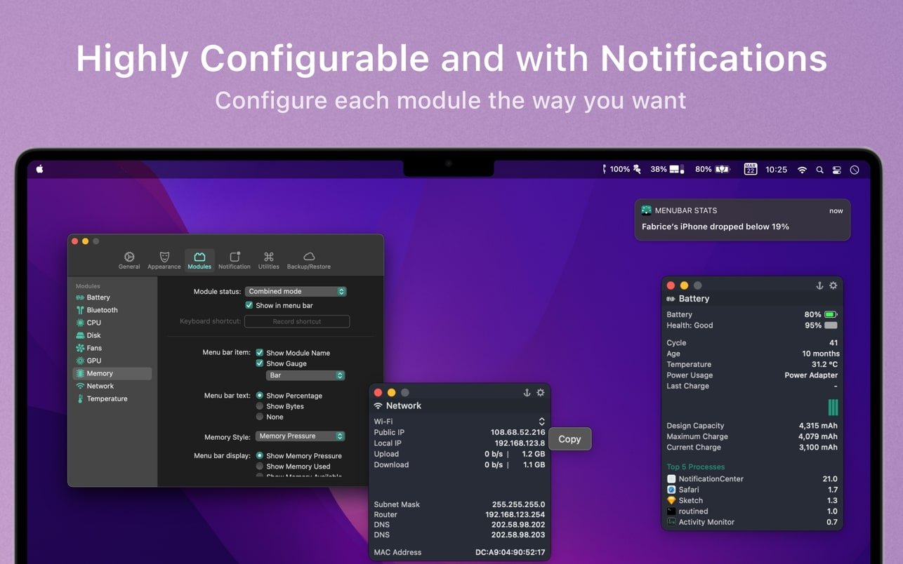 MenuBar Stats 截图 4