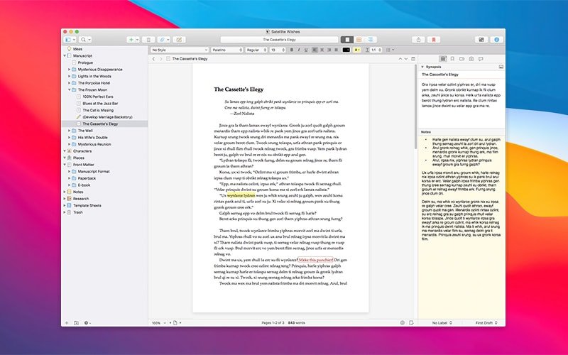 Scrivener 3 截图 1