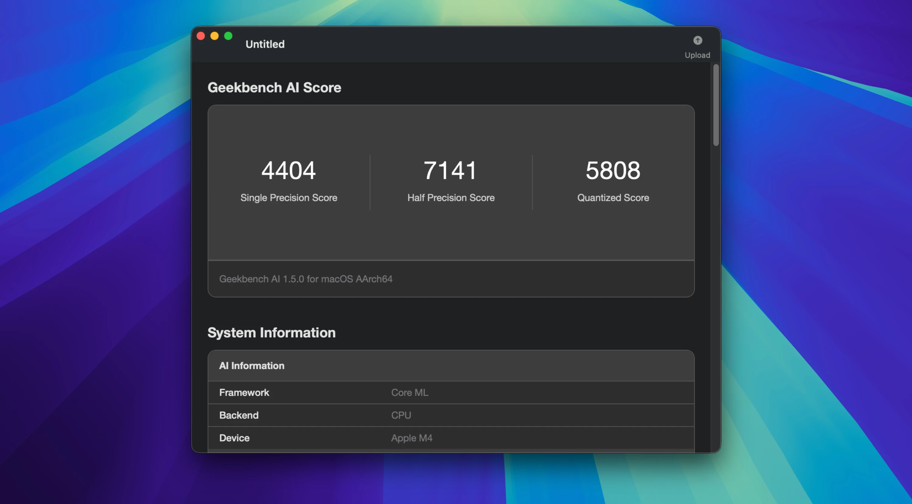 Geekbench AI 截图 1