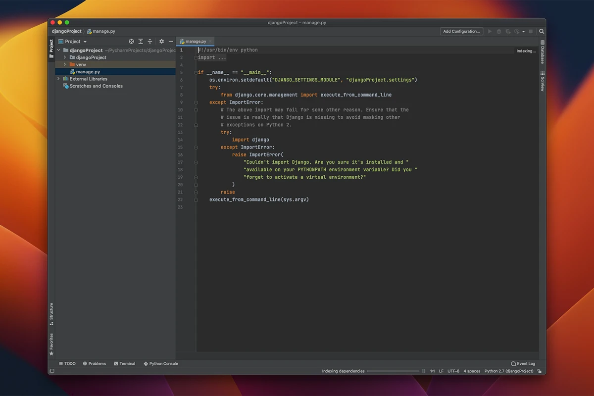 PyCharm 截图 1
