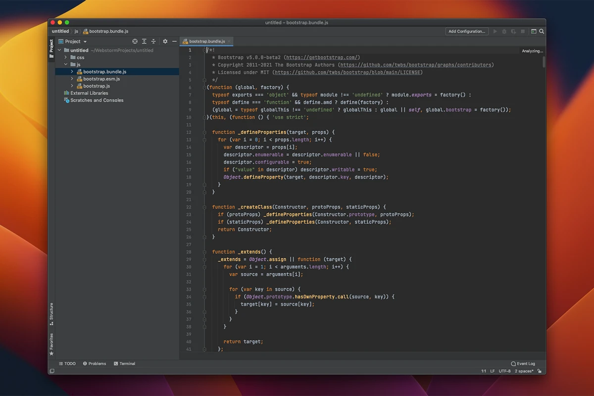 WebStorm 截图 1