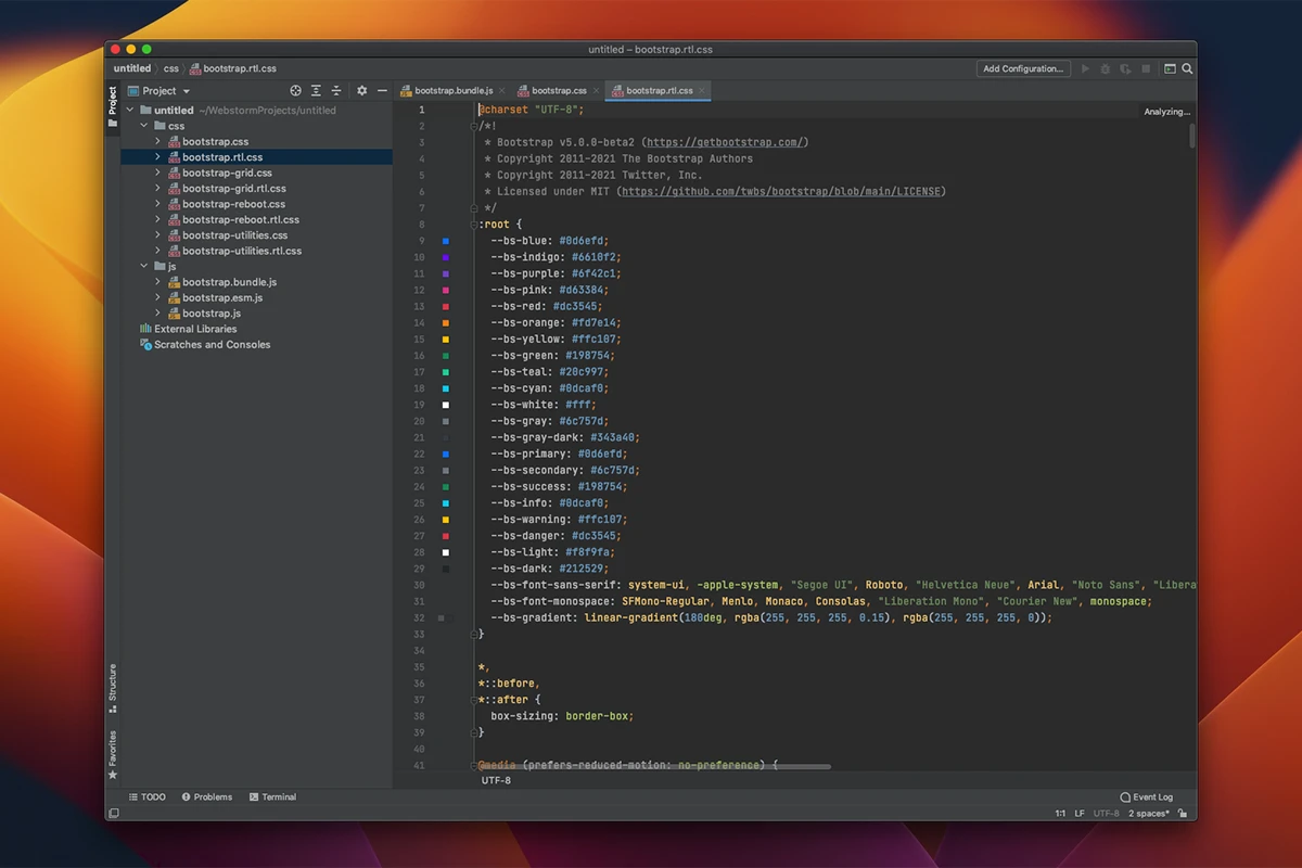 WebStorm 截图 2