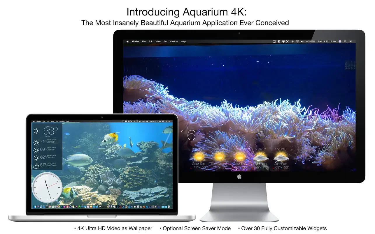 Aquarium 4K - Live Wallpaper 截图 1