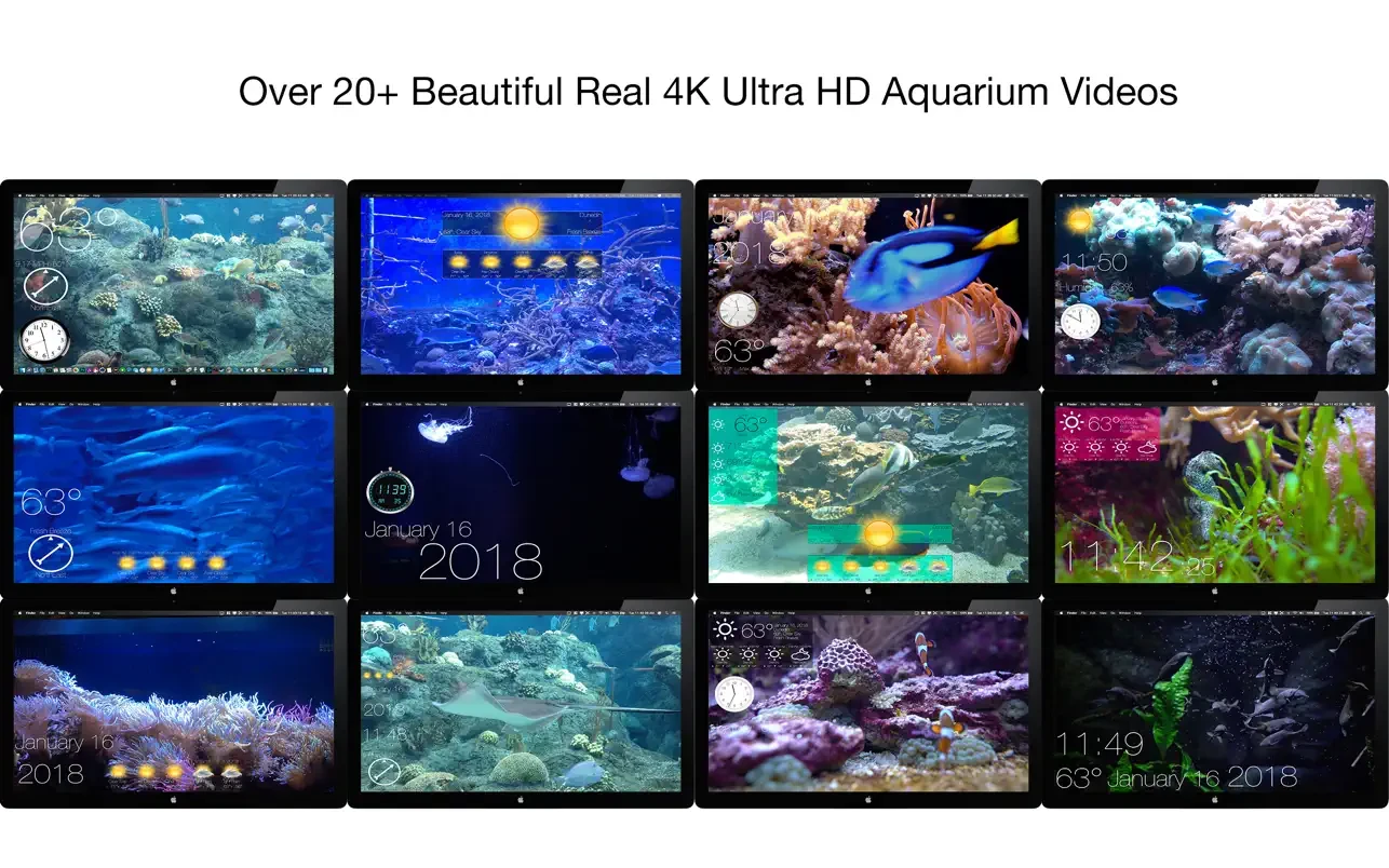 Aquarium 4K - Live Wallpaper 截图 4