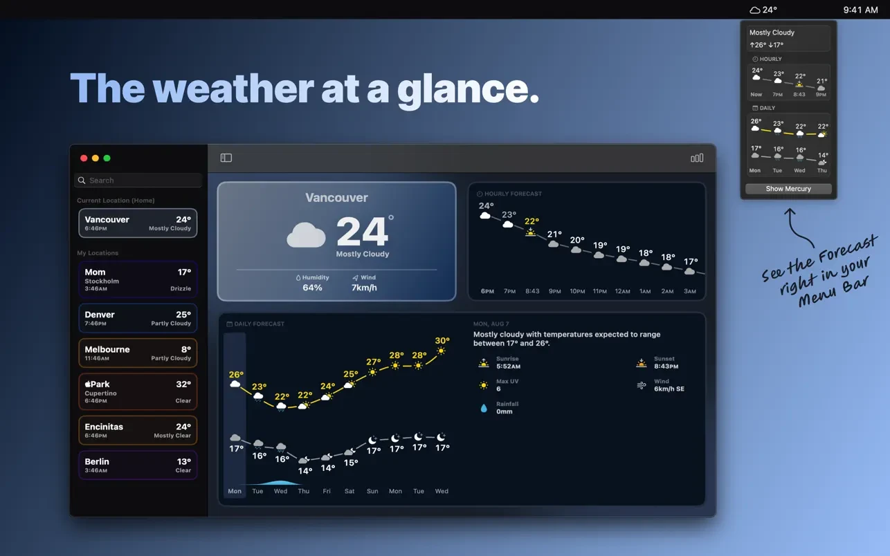 Mercury Weather 截图 1