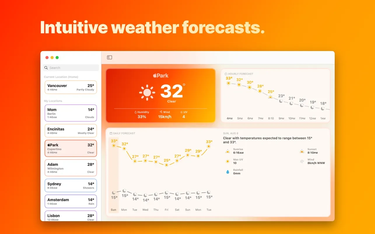 Mercury Weather 截图 2