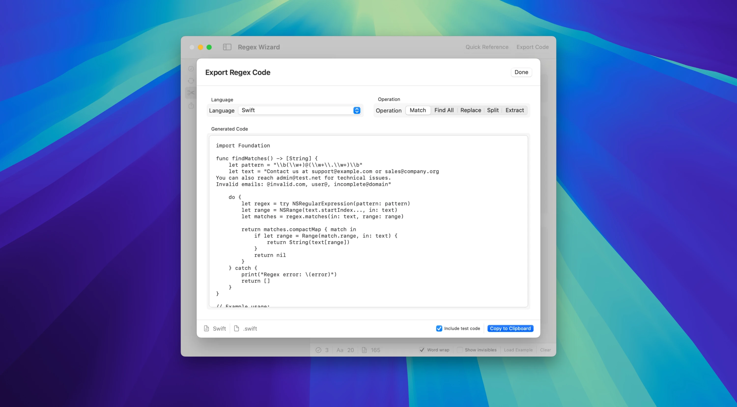 RegEx Wizard 截图 5