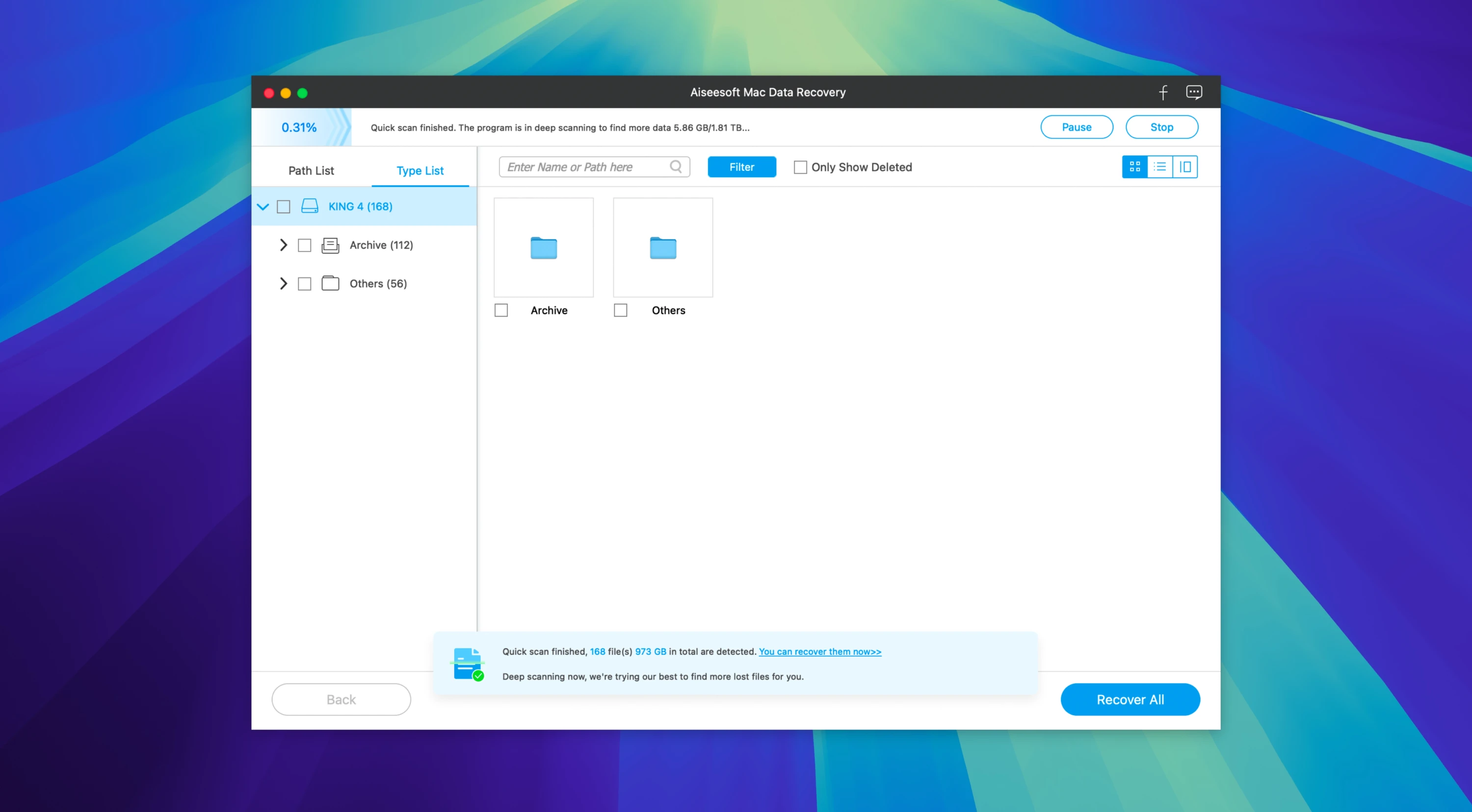 Aiseesoft Data Recovery 截图 3