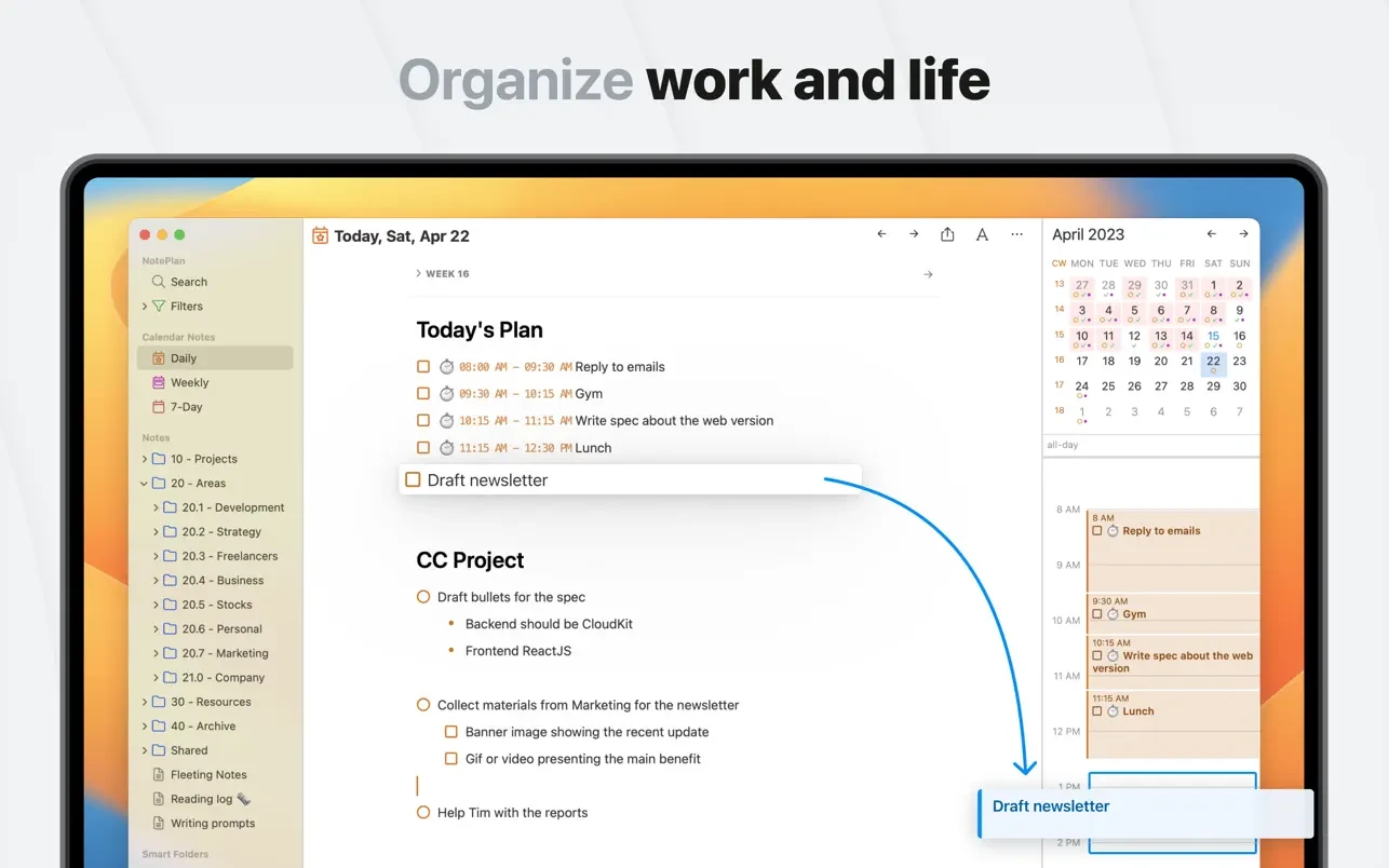 NotePlan - To-Do List & Notes 截图 3