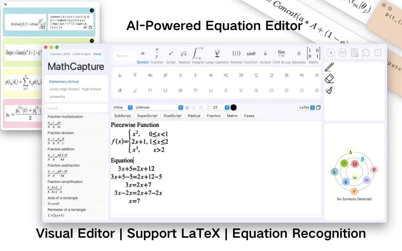 MathCapture – Equation Editor 截图 1