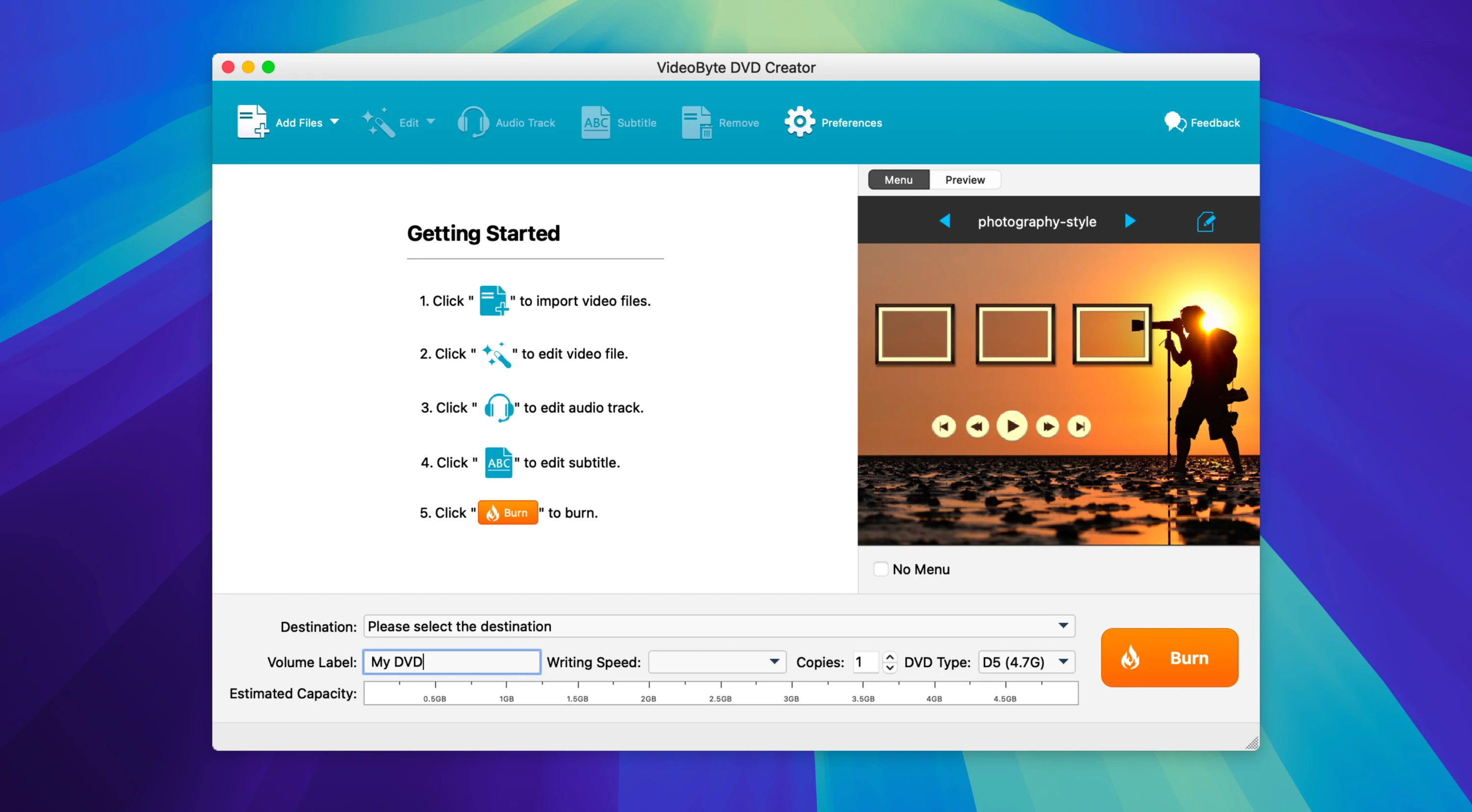 VideoByte DVD Creator 截图 1