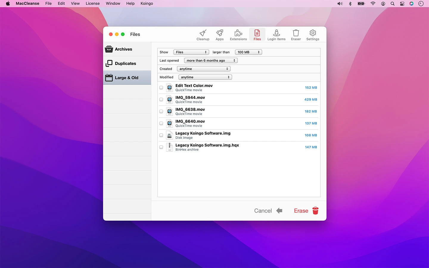 MacCleanse 截图 5