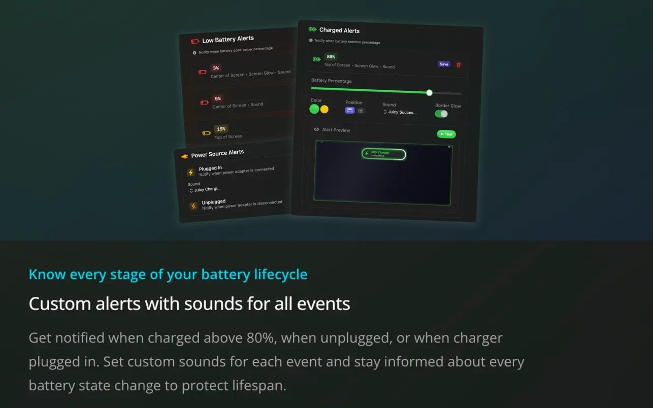 Juicy: Battery Alerts & Health 截图 5
