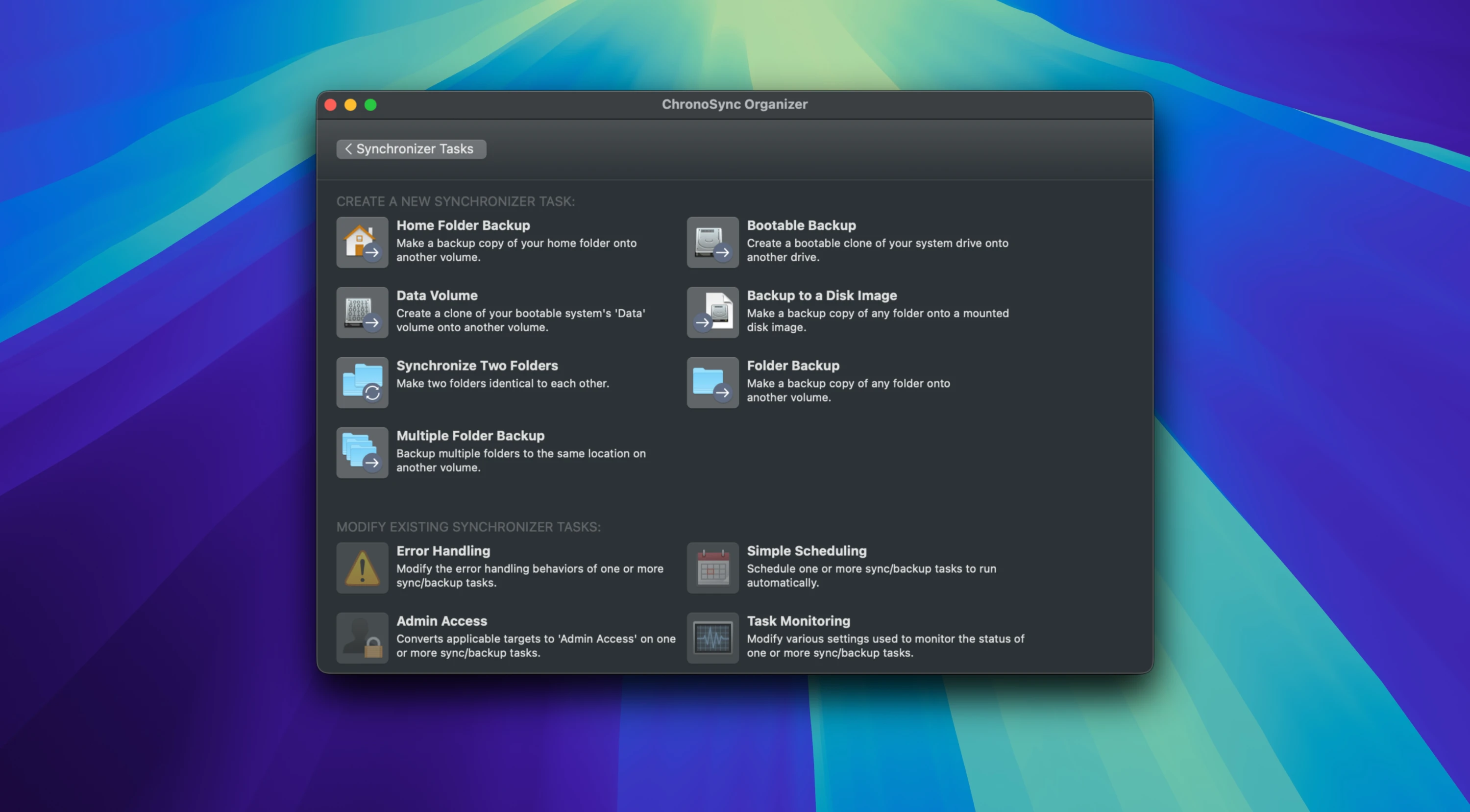 ChronoSync 截图 2