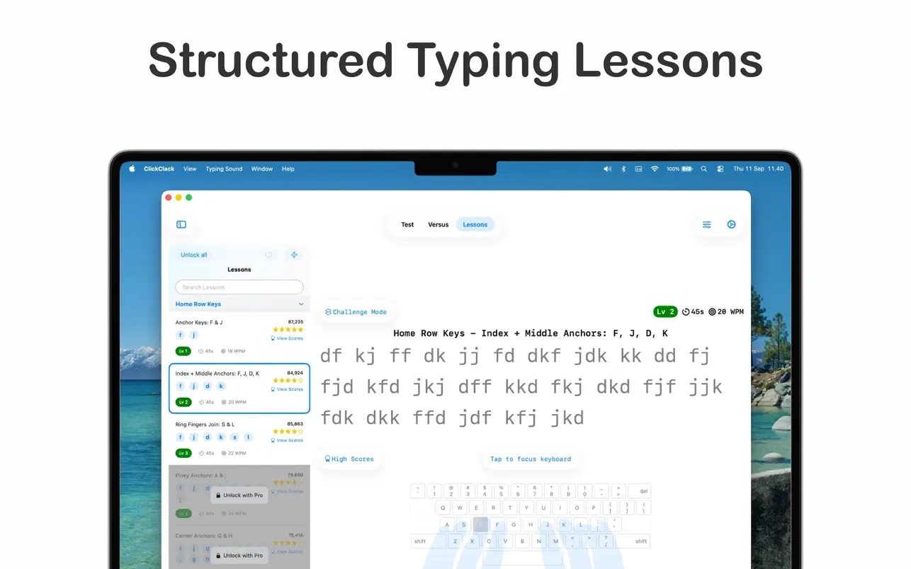 ClickClack - Typing Trainer 截图 4