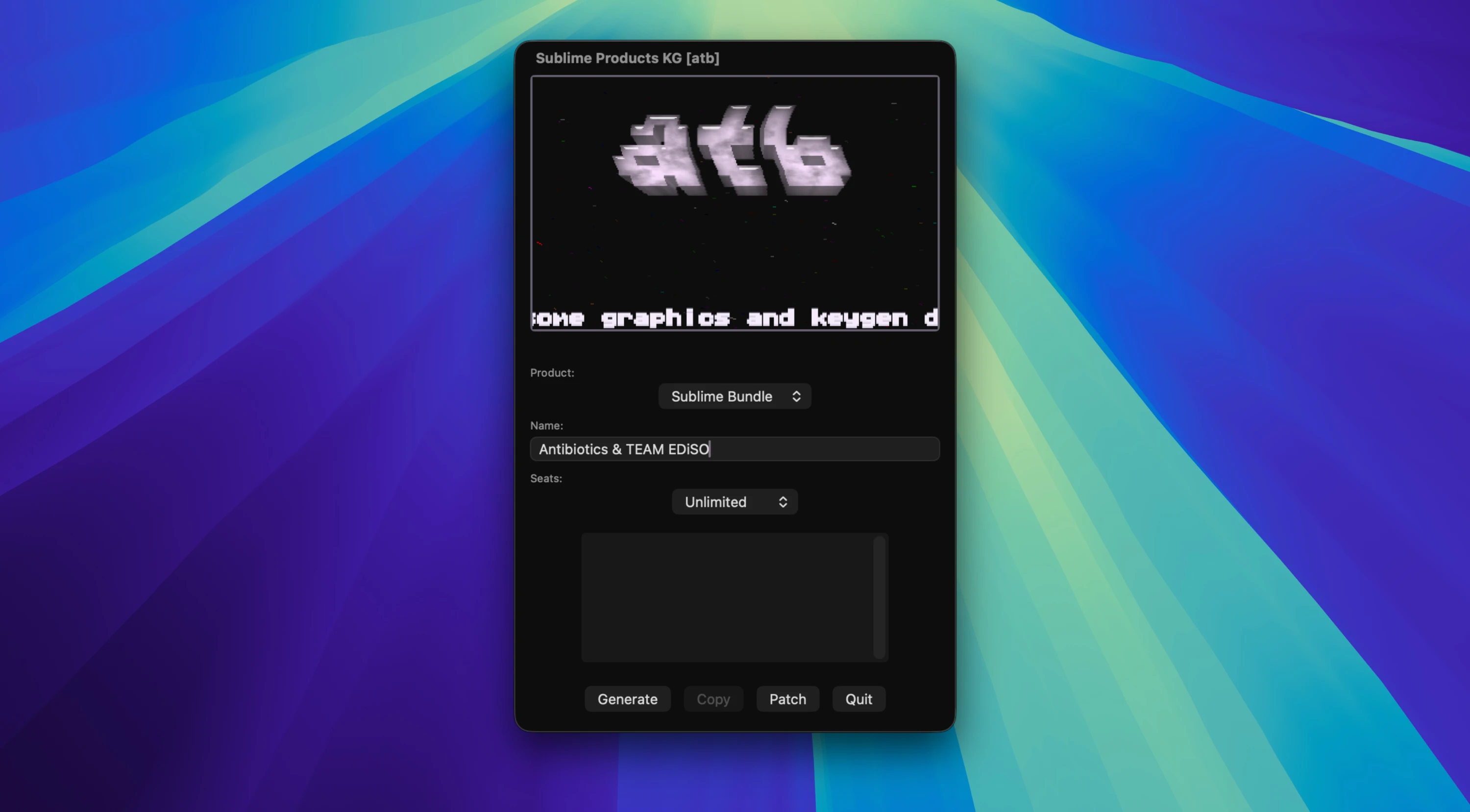 Sublime All Products Keygen 截图 1