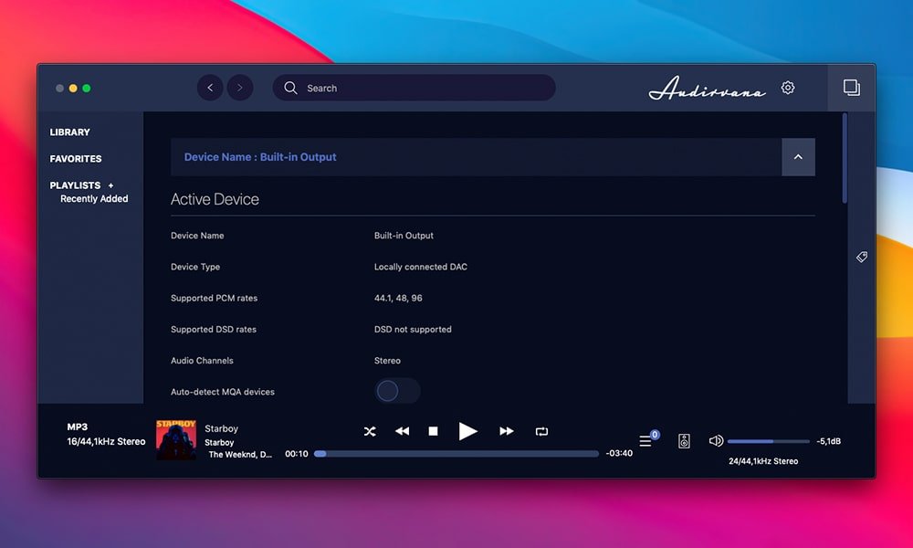 Audirvana 截图 2