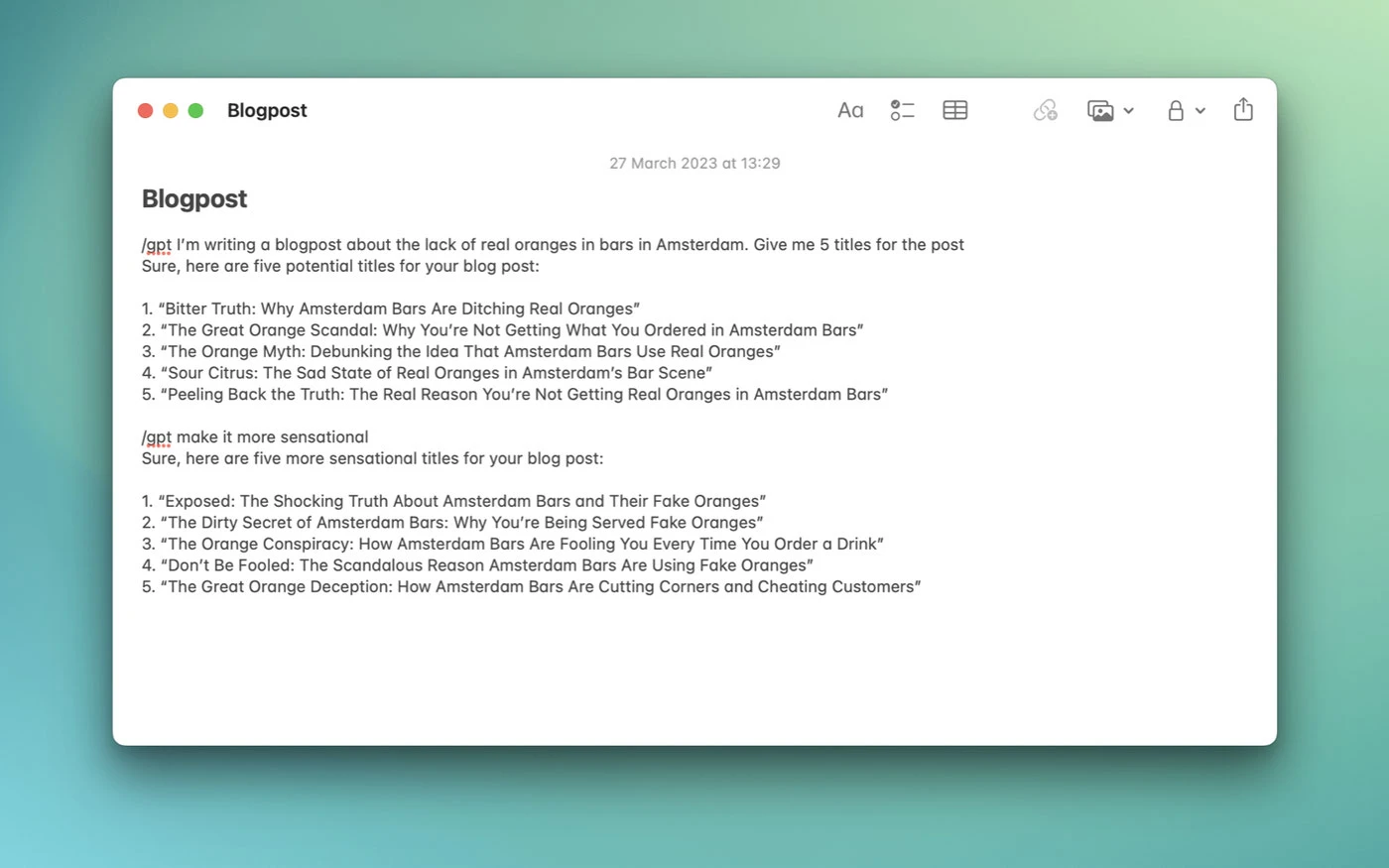 MacGPT 截图 2