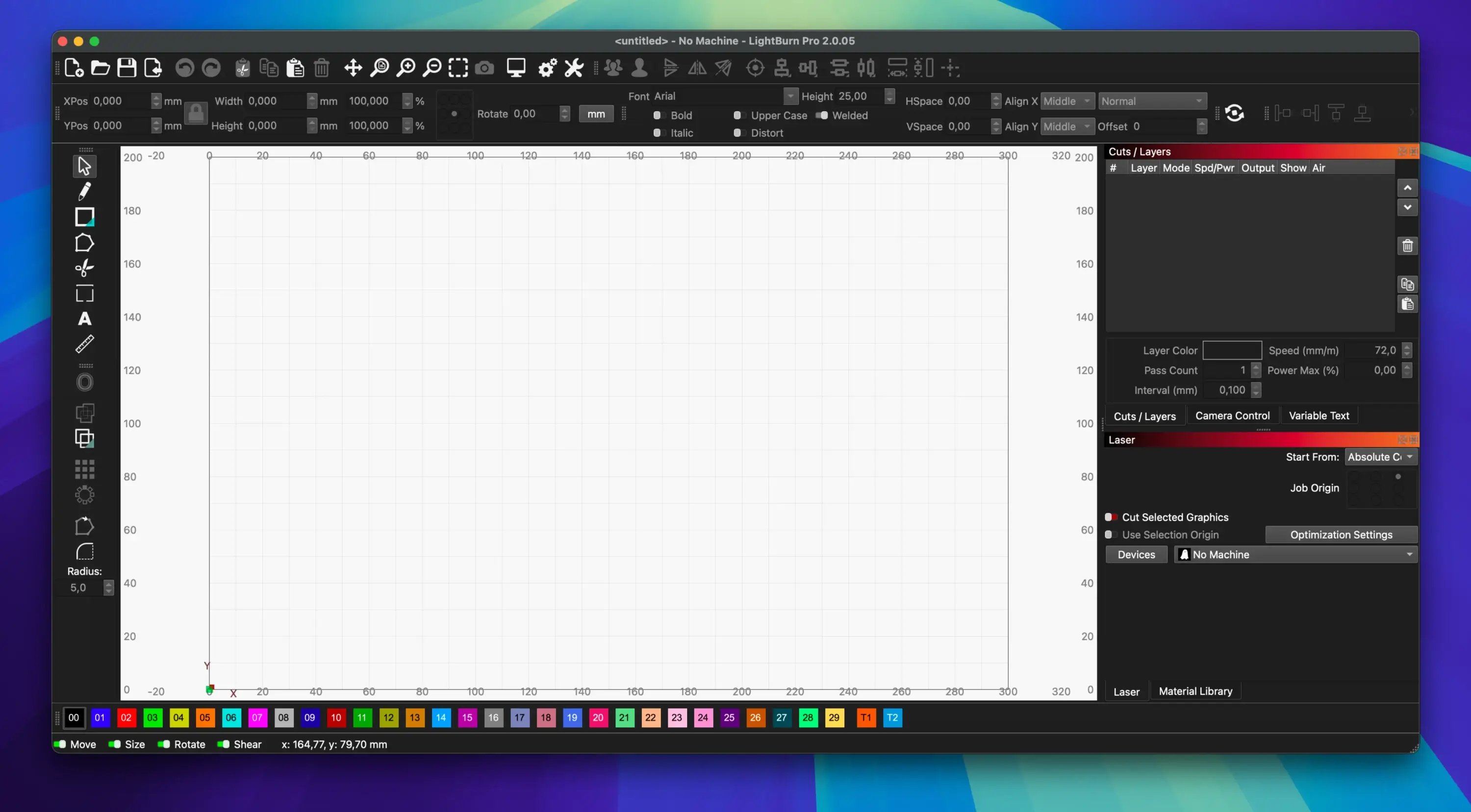 LightBurn 截图 1
