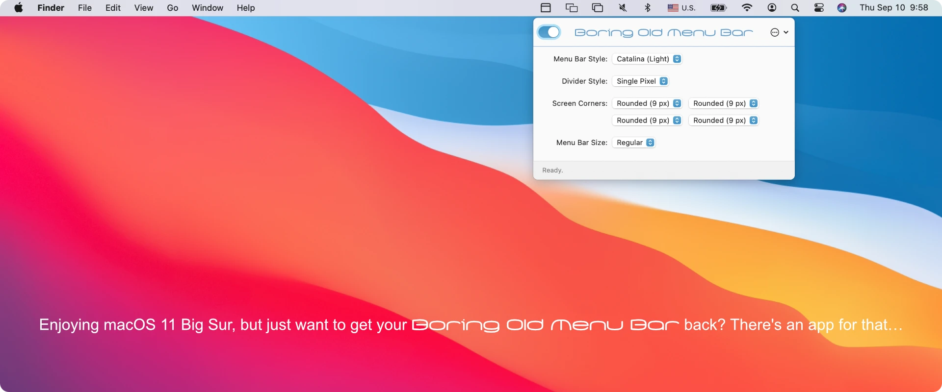 Boring Old Menu Bar 截图 2