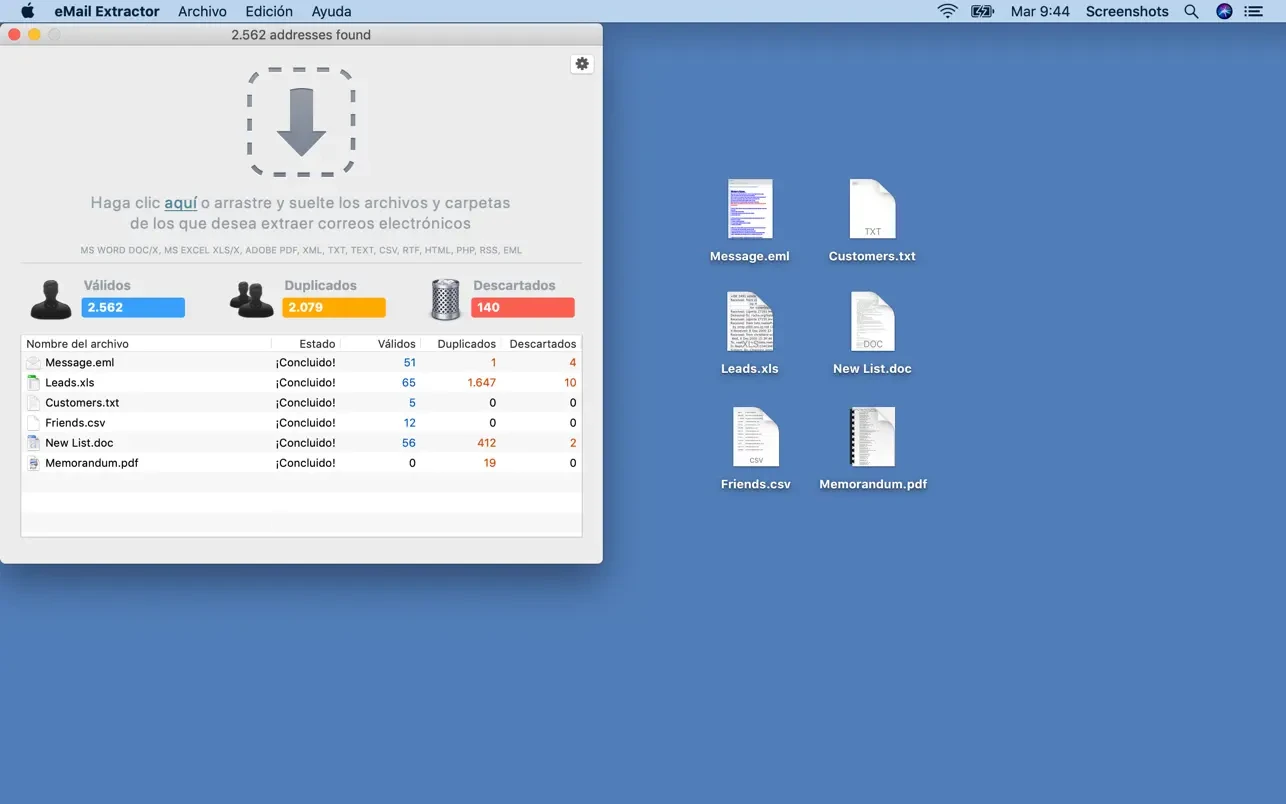 eMail extractor 截图 1