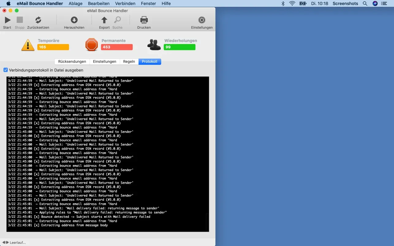 eMail Bounce Handler 截图 4
