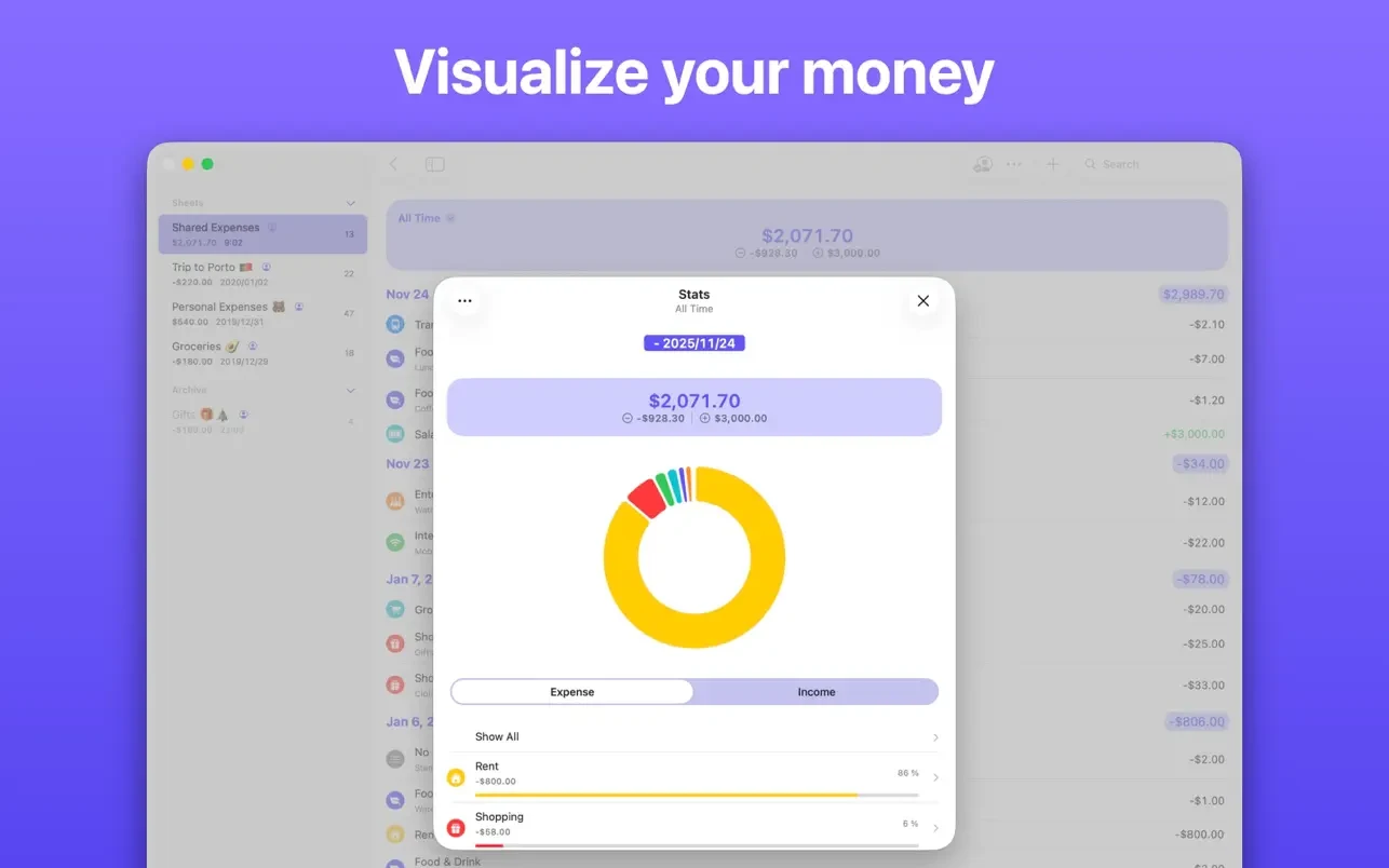 Expenses: Spending Tracker 截图 3