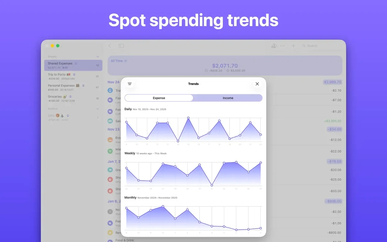 Expenses: Spending Tracker 截图 4