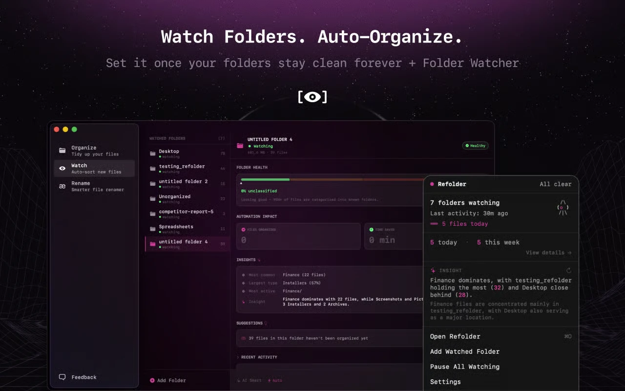 Refolder screenshot 4