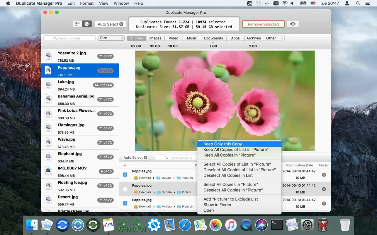 Duplicate Manager Pro screenshot 2