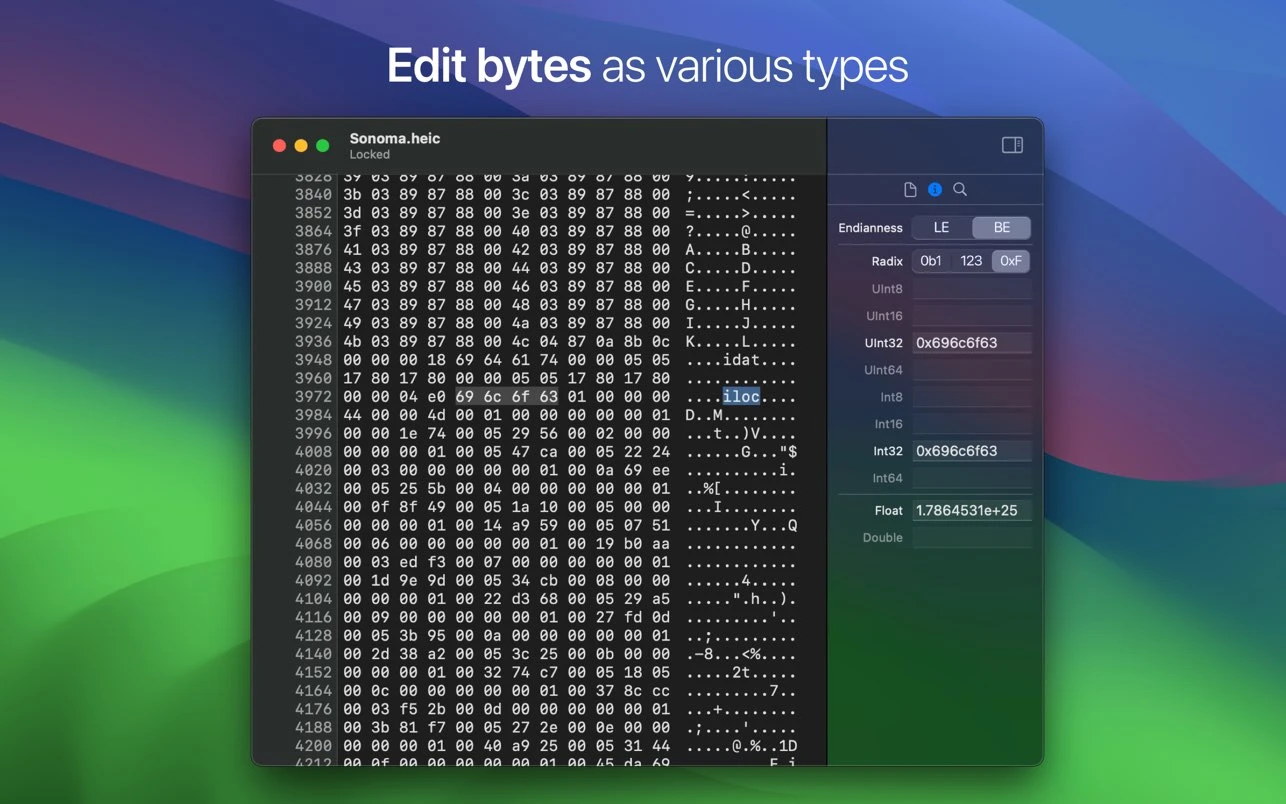 HextEdit screenshot 2