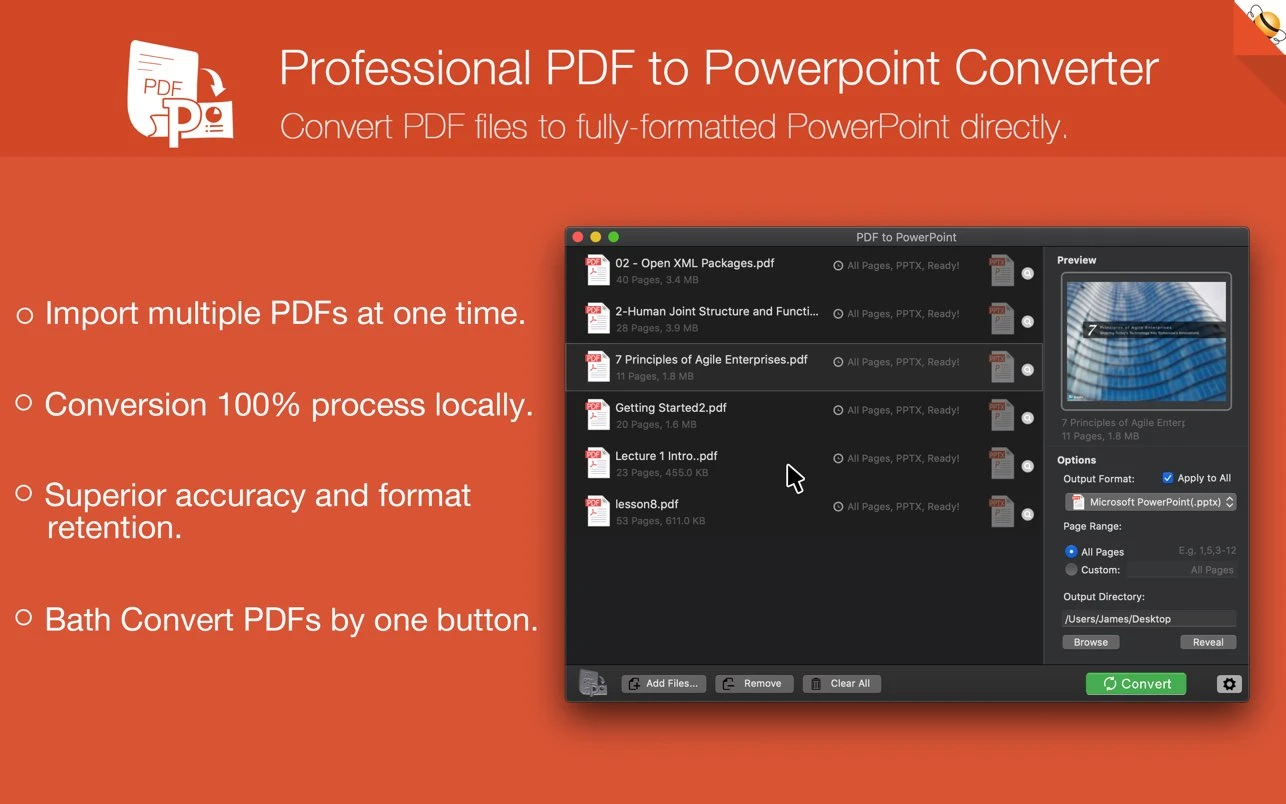 PDF to PowerPoint - Flyingbee screenshot 1