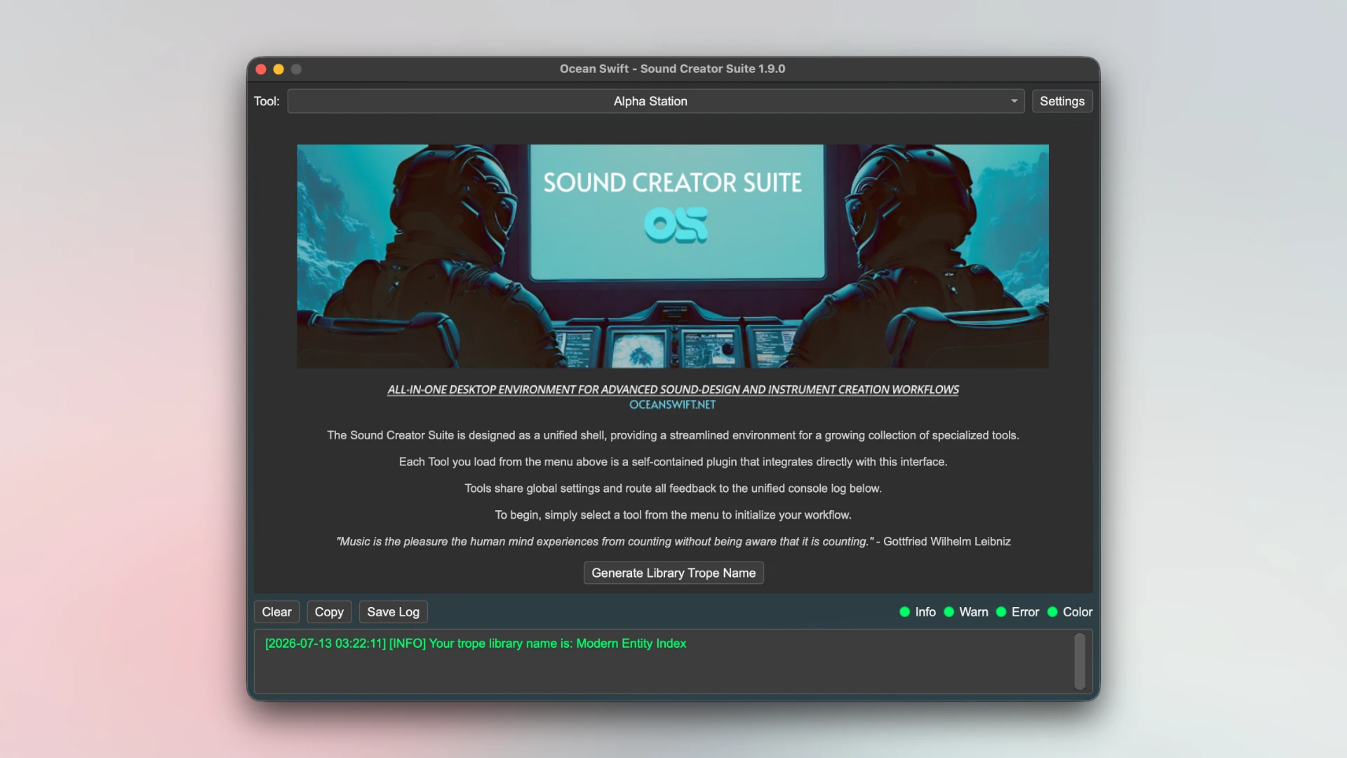 Ocean Swift Sound Creator Suite screenshot 1