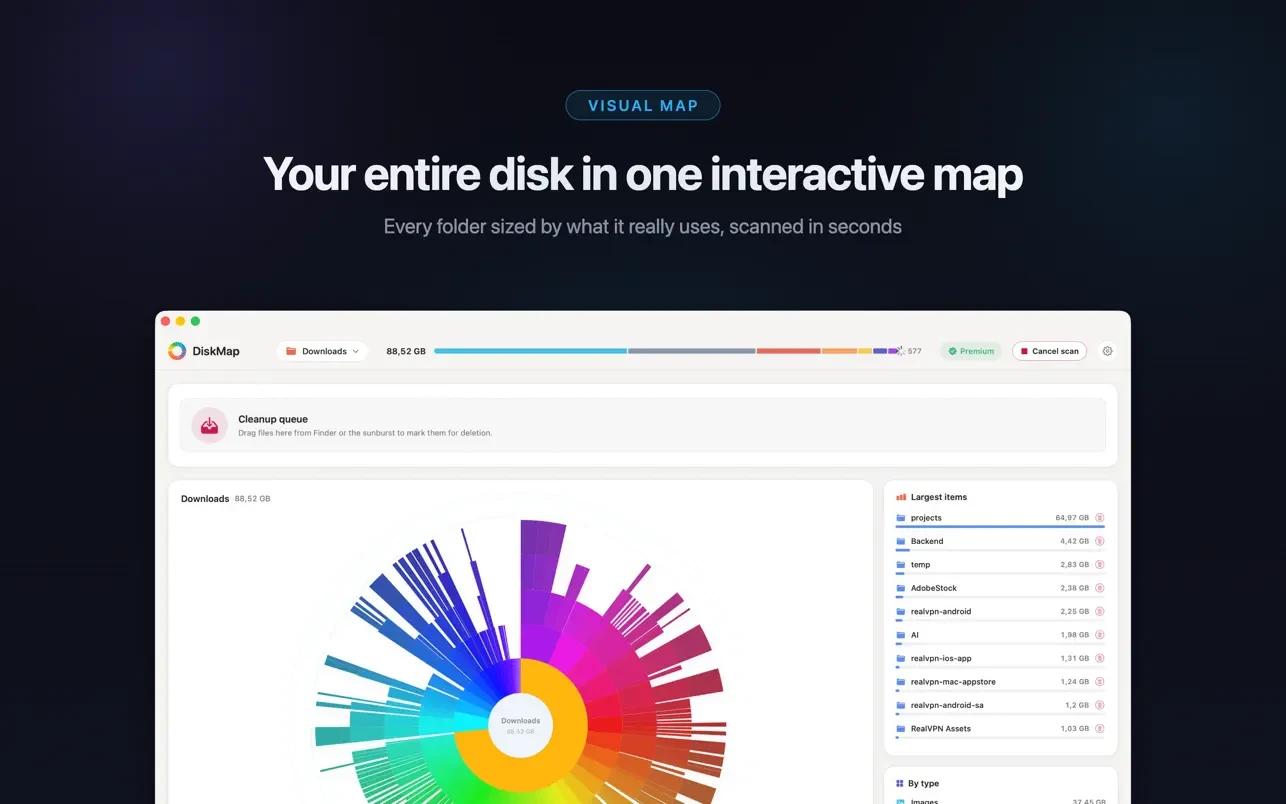DiskMap Al: Find Large Files screenshot 2