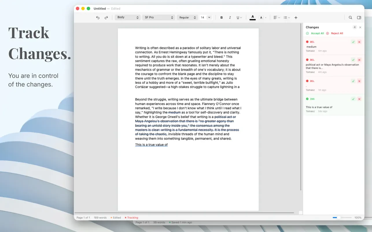 Verso Writer screenshot 7